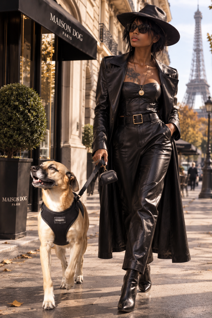 Laisse noir- Collection Hindi