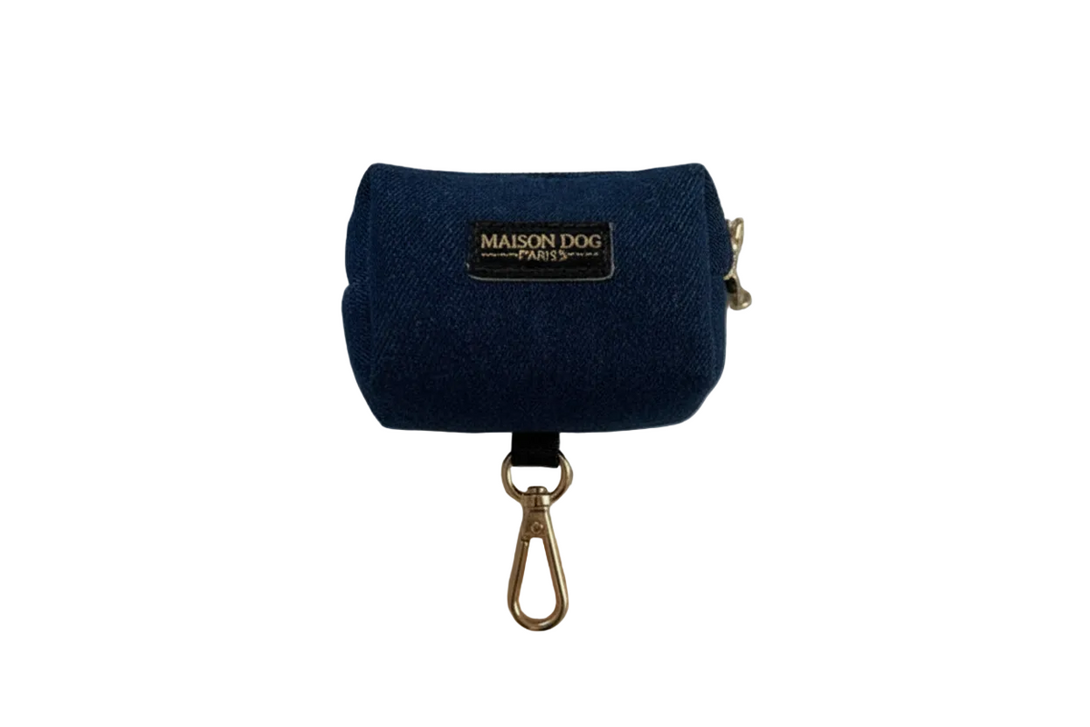 Pochette denim retournée